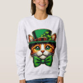 Schattigee kat/kitten Saint Patrick's Day Trui (Voorkant)