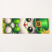 Schattigee kat/kitten Saint Patrick's Day Yogamat (Voorkant (horizontaal))
