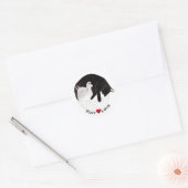 Schattigee kat kitten Spint liefde Sticker (Envelop)