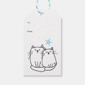 Schattigee kat Labels Cadeaulabel (Voorkant)