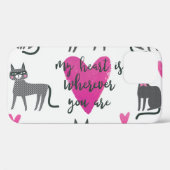 Schattigee kat: liefde belettering illustratie. Case-Mate iPhone case (Achterkant (horizontaal))