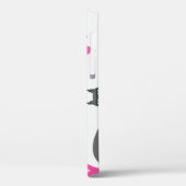 Schattigee kat: liefde belettering illustratie. Case-Mate iPhone case (Achterkant / Links)