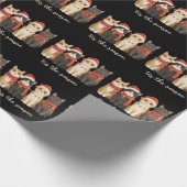 Schattigee Kat Mam Kerstkatten Liefhebber Gift Gra Cadeaupapier (Hoek)