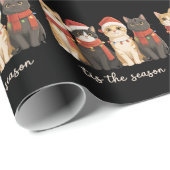 Schattigee Kat Mam Kerstkatten Liefhebber Gift Gra Cadeaupapier (Rol Hoek)