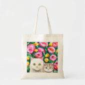 Schattigee Kat Mama en Baby Kat liefhebber moederd Tote Bag (Voorkant)