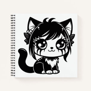 Schattigee Kat Manga Kitten Kawaii Notitieboek