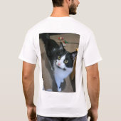 Schattigee kat mannen t-shirt (Achterkant)
