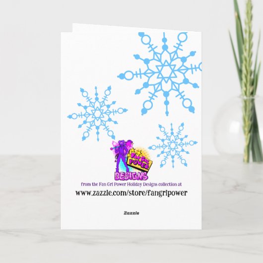 Schattigee kat Menorah "Laten we verlicht worden"  Bedankkaart (Achterkant)