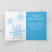 Schattigee kat Menorah "Laten we verlicht worden"  Bedankkaart (Binnen)