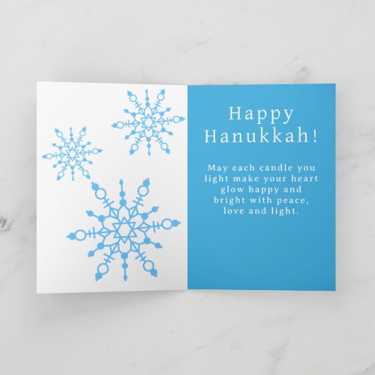 Schattigee kat Menorah "Laten we verlicht worden"  Bedankkaart (Binnen)