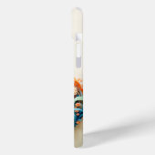 Schattigee kat met bloemenknipsel Case-Mate iPhone case (Achterkant / Links)