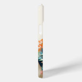 Schattigee kat met bloemenknipsel Case-Mate iPhone case (Achterkant / Rechts)