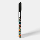 Schattigee kat met bloemenknipsel Case-Mate iPhone case (Achterkant / Rechts)