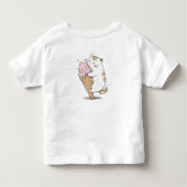 Schattigee kat met ijskegel kinder shirts (Achterkant)