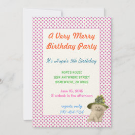 Schattigee  Kat met  Limoen Verjaardagsfeest Kaart