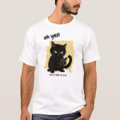 Schattigee kat met Pistool | Grappige Mean Cat T-shirt (Voorkant)