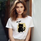 Schattigee kat met Pistool | Grappige Mean Cat T-shirt