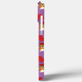 Schattigee kat met rode hartballonnen Case-Mate iPhone case (Achterkant / Links)