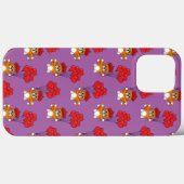 Schattigee kat met rode hartballonnen Case-Mate iPhone case (Achterkant (horizontaal))