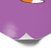 Schattigee kat met rode hartballonnen perfect poster (Hoek)