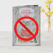 Schattigee Kat  Moederdag Geen Koken Kaart (Gele Bloem)