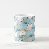 Schattigee Kat Mok - Schattige Cartoon Katten op B (Center)