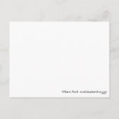 Schattigee kat, muis, kussen stand Valentijnse bri Feestdagenkaart (Achterkant)