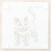 Schattigee kat - Onderzetter (Achterkant)