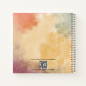 Schattigee Kat & Planeten, Leuk Dier, Waterverf, C Notitieboek (Achterkant)