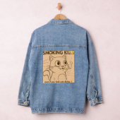 Schattigee kat - Roken doodt grappig antirookontwe Denim Jacket (Hangar)