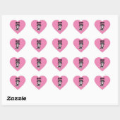 SCHATTIGEE KAT ROZE STICKERS MEEUW (Vel)