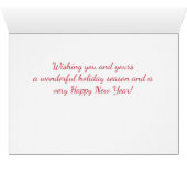 Schattigee kat slapen vakantie kerst Kaart (Binenzijde Horizontaal (Onderkant))