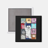 Schattigee kat Spint in mijn schoot want het houdt Magneet (Voorkant / Achterkant)