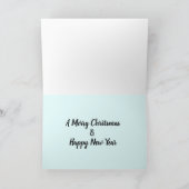 Schattigee kat stamboom kerst feestdagen kaart (Binnen)