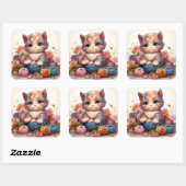 Schattigee kat  sticker (Vel)