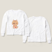 SCHATTIGEE KAT STUDENT KATTEN LIEFHEBBERS ONTWERP (Voorkant /achterkant)