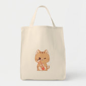 SCHATTIGEE KAT STUDENT KATTEN LIEFHEBBERS ONTWERP TOTE BAG (Voorkant)