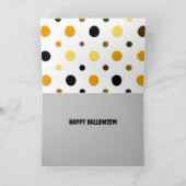 Schattigee kat te Schattige om te boe! Halloween Kaart (Binnen)