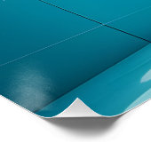 Schattigee Kat Vliegend Zwemmen Duiken in Zwembad Perfect Poster (Hoek)