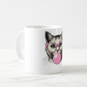 Schattigee kat voor vrouwen Funny Cat Love Koffiemok (Voorkant links)