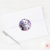 Schattigee kat vriendschap sticker (Envelop)