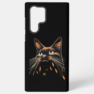 Schattigee kat waarnemingen grappige kat liefhebbe samsung galaxy hoesje