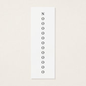 Schattigee kat wachten waar ga je Bladwijzer Mini Visitekaartjes (Achterkant)