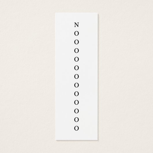 Schattigee kat wachten waar ga je Bladwijzer Mini Visitekaartjes (Achterkant)