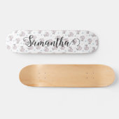 Schattigee Kat Winter Kerst Patroon Aangepast Persoonlijk Skateboard (Horizontaal)