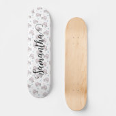 Schattigee Kat Winter Kerst Patroon Aangepast Persoonlijk Skateboard (Voorkant)