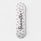 Schattigee Kat Winter Kerst Patroon Aangepast Persoonlijk Skateboard (Voorkant)