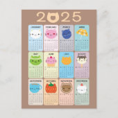 Schattigee Katten 2025 Kalender Briefkaart (Voorkant)