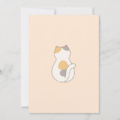 Schattigee katten baby shower kaart (Achterkant)