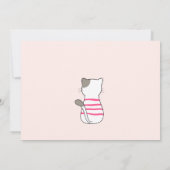 Schattigee katten baby shower kaart (Achterkant)